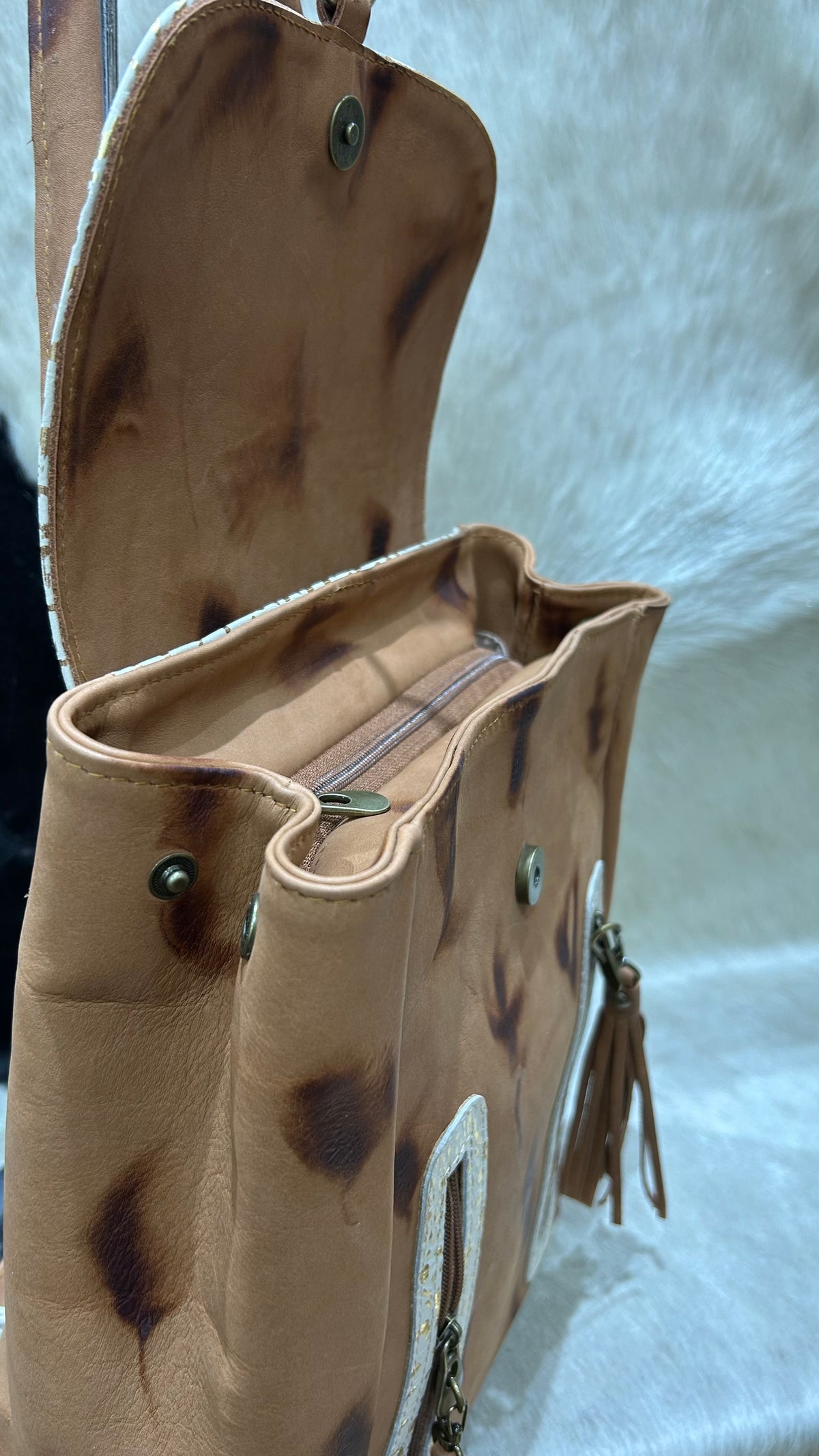 Mochila Cayetana - Terracota con Arena Oro