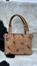 Cartera Toña - Terracota con Croco