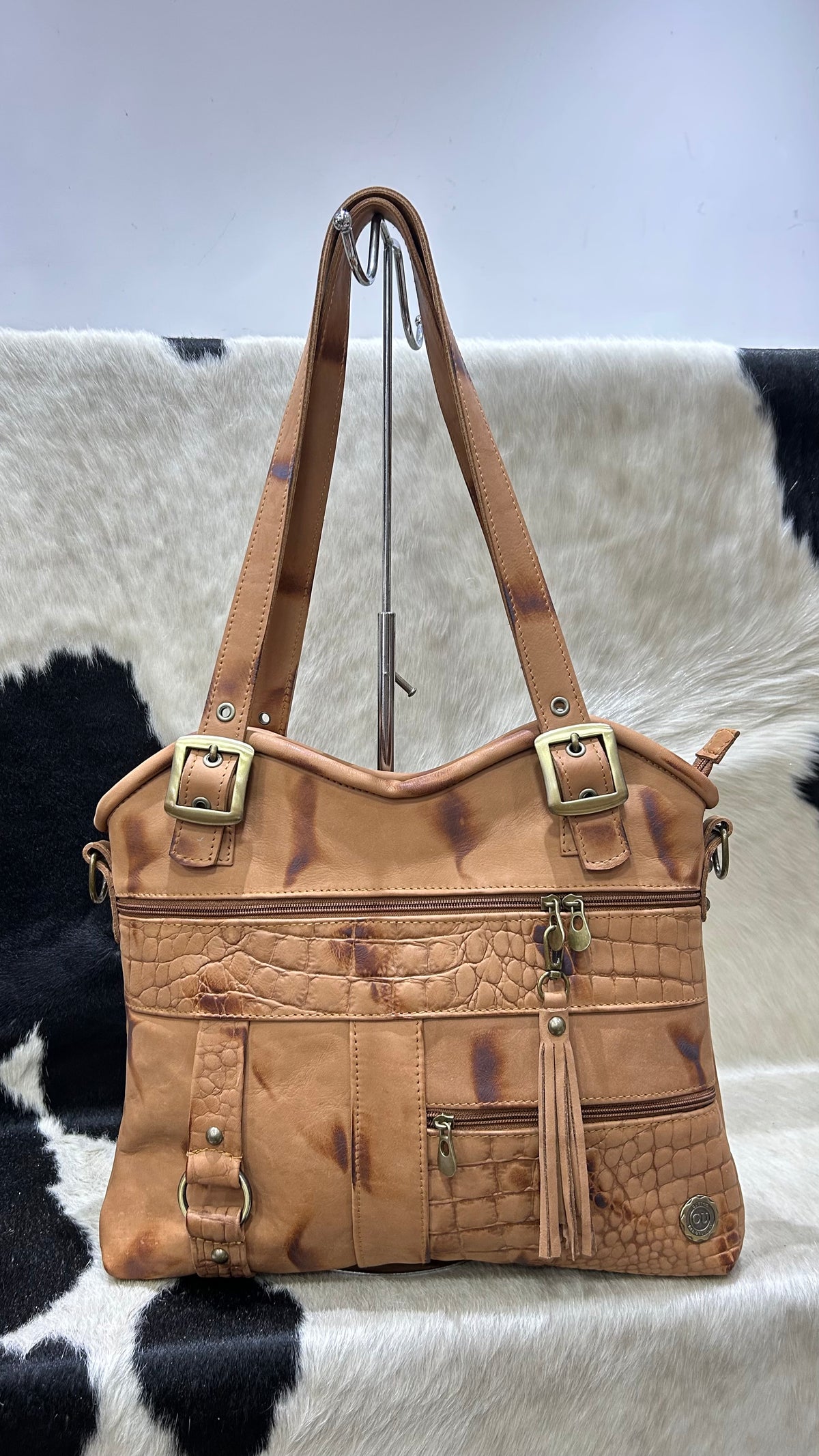 Cartera Rojita Nueva - Terracota con Terracota Croco