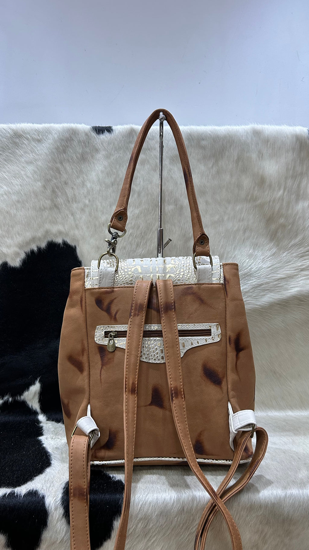 Mochila Cayetana - Terracota con Arena Oro
