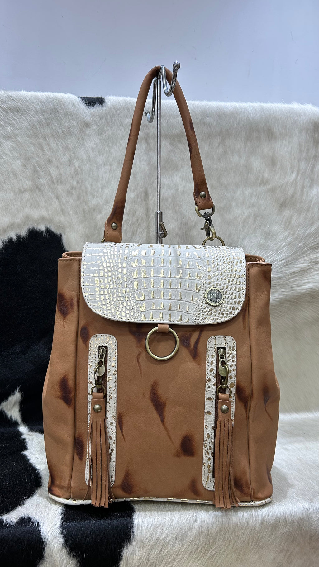 Mochila Cayetana - Terracota con Arena Oro