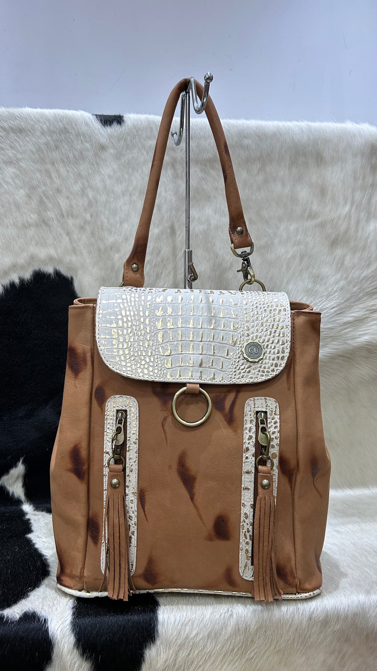 Mochila Cayetana - Terracota con Arena Oro
