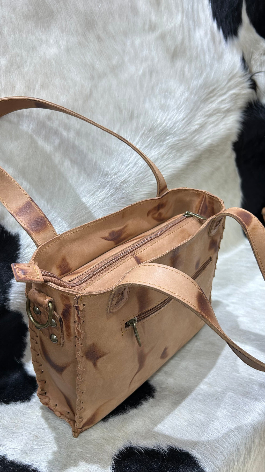 Cartera Toña - Terracota con Croco