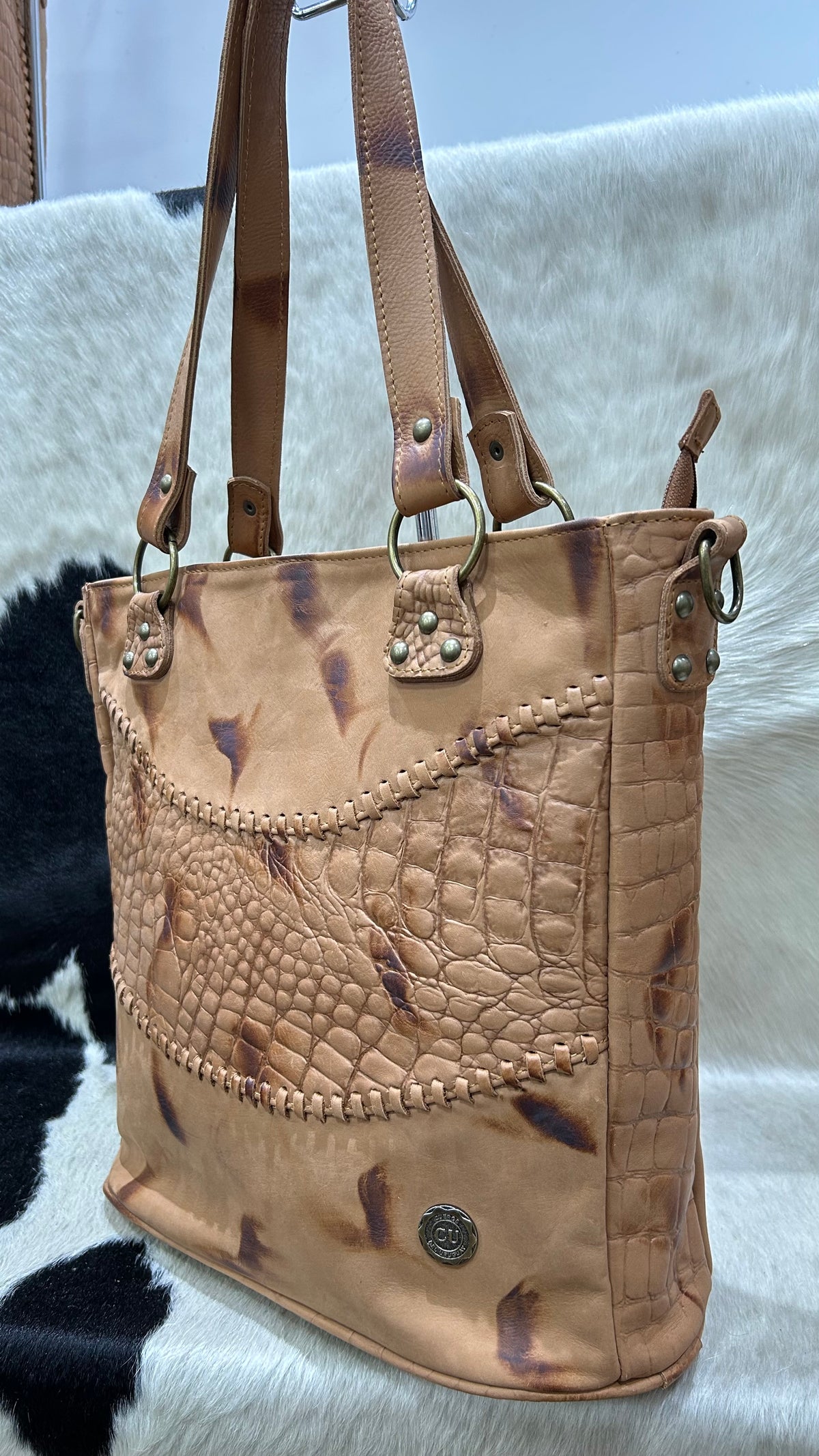 Cartera Luana - Terracota con Terracota Croco