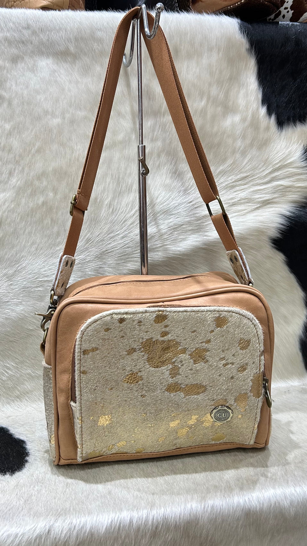 Morral Wendy - Terracota con Pelo Arena Oro